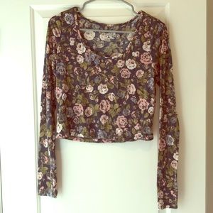 Floral crop top
